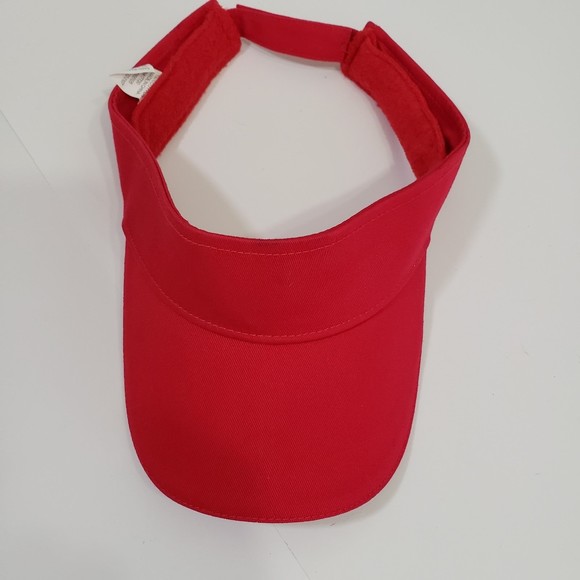 Red Visor, Great Condition, 100% Cotton - Picture 6 of 6